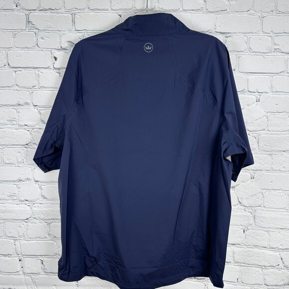 Peter Millar Men's Sport Shield Short Sleeve Golf Waterproof Rain Shell, XL Navy - Picture 6 of 16
